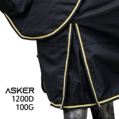 Couverture de transition avec couvre-cou Tunout Plus 100g 1200D Noir Couverture de transition avec couvre-cou Tunout Plus 100g 1200D Noir