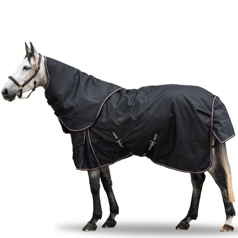 Couverture d'hiver avec couvre-cou Turnout Plus 200g 1200D Noir