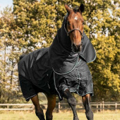 Couverture d'hiver avec couvre-cou Turnout Plus 300g 1200D Noir Couverture d'hiver avec couvre-cou Turnout Plus 300g 1200D Noir