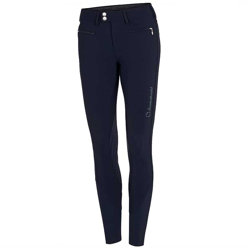 Pantalon d'équitation Bleu Marinee avec genouillères