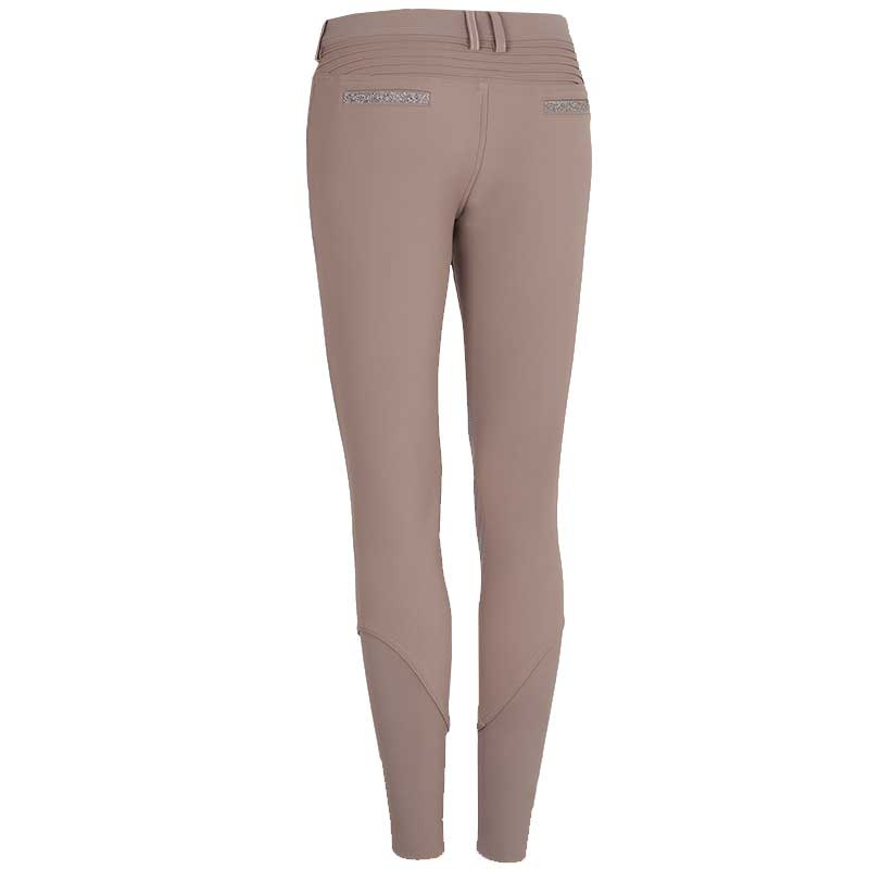 Pantalon d'équitation taupe avec genouillères