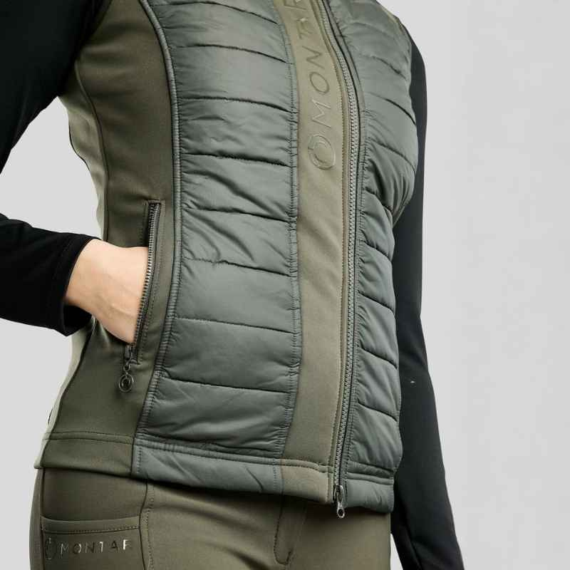 Gilet hybride Emma Softshell Forest Green