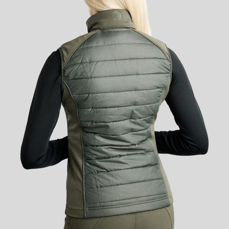 Gilet hybride Emma Softshell Forest Green