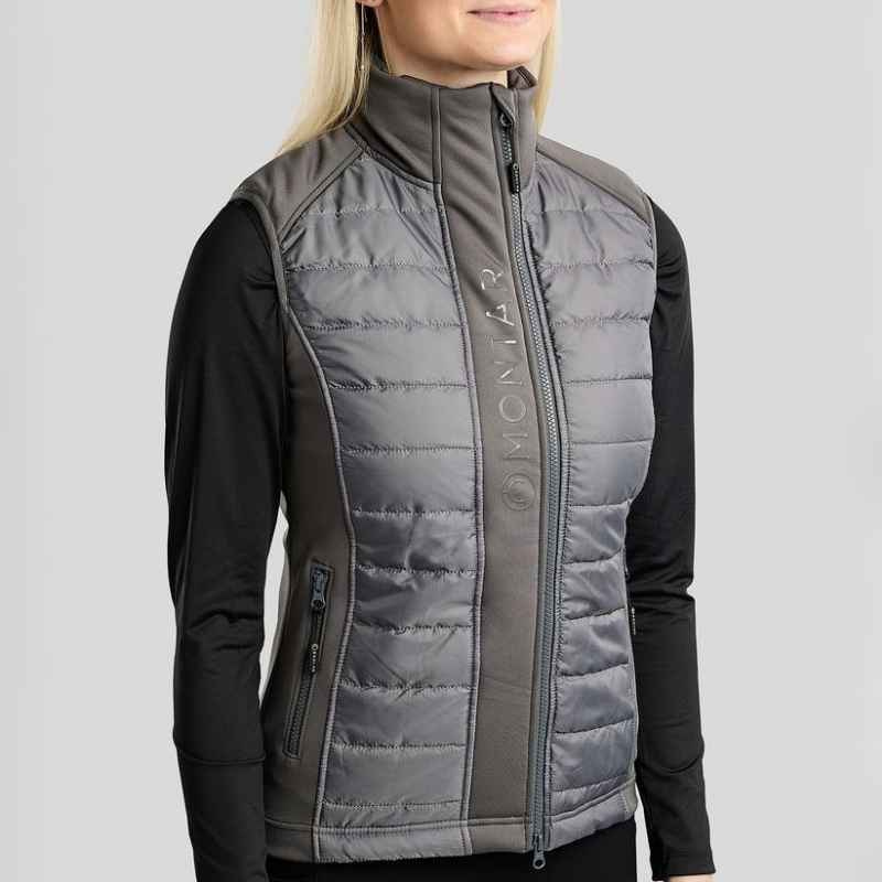 Gilet hybride Emma Softshell Gris