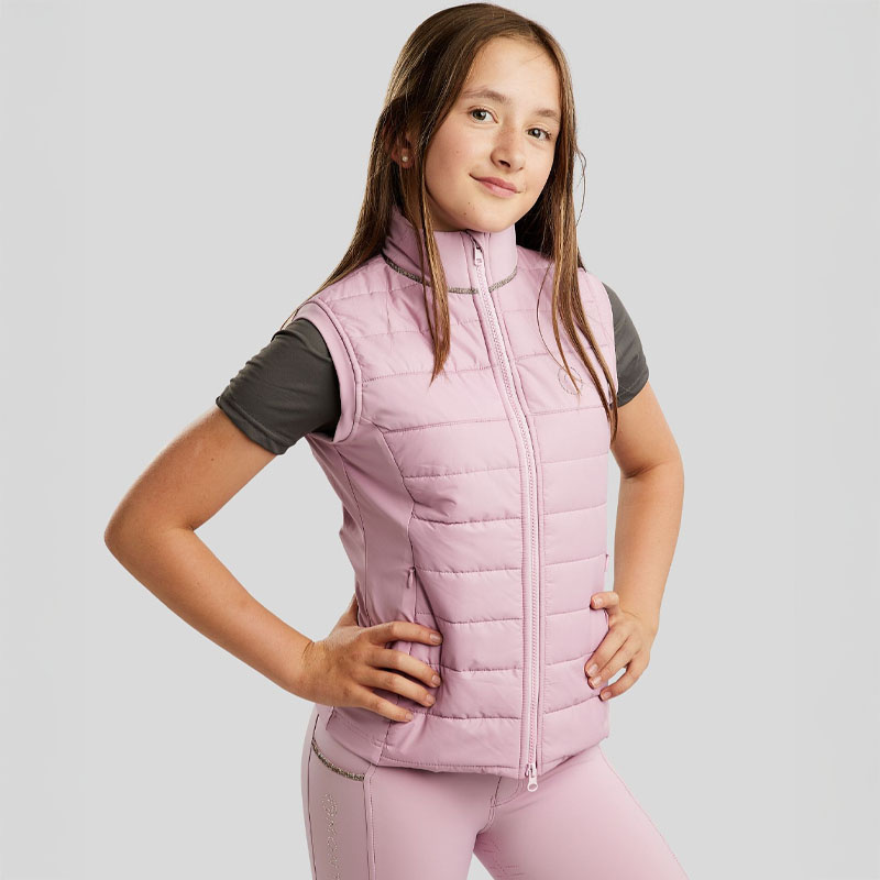 Gilet hybride Enfant/Junior MoLila Softshell Champagne Crystal Tape Candy Pink