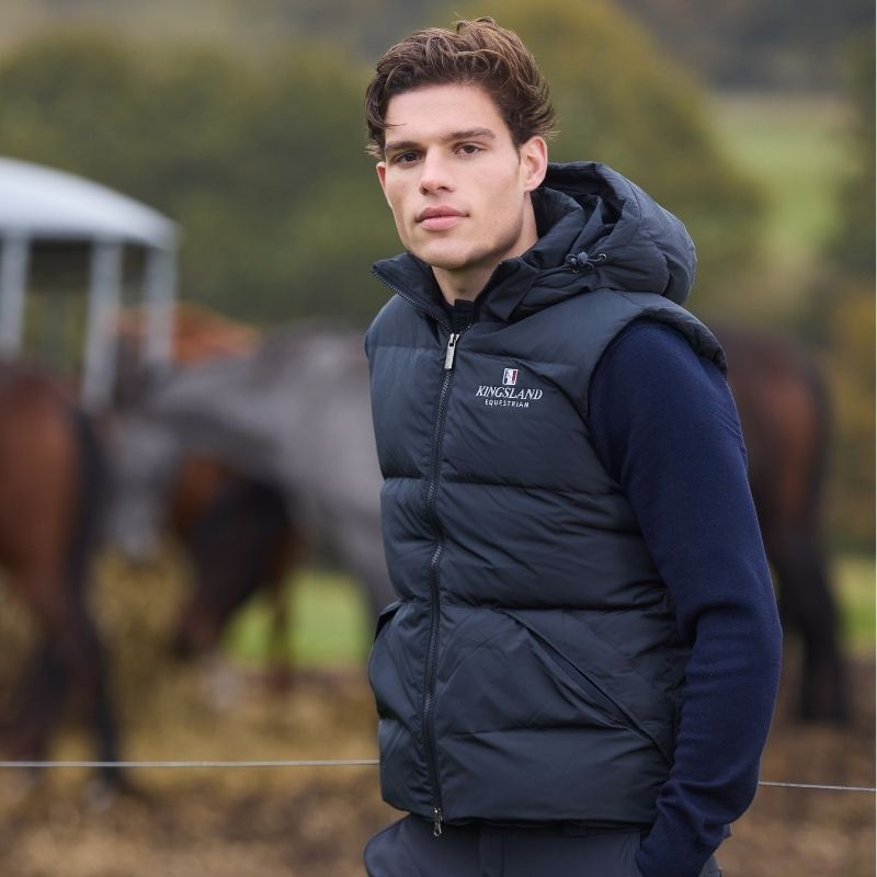 Gilet d'équitation Classic Unisex Down Bleu Marine