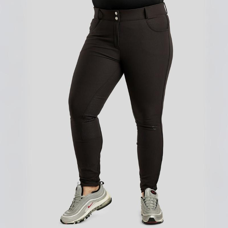 Culotte d'équitation Megan Yati Curve Full Grip Noir