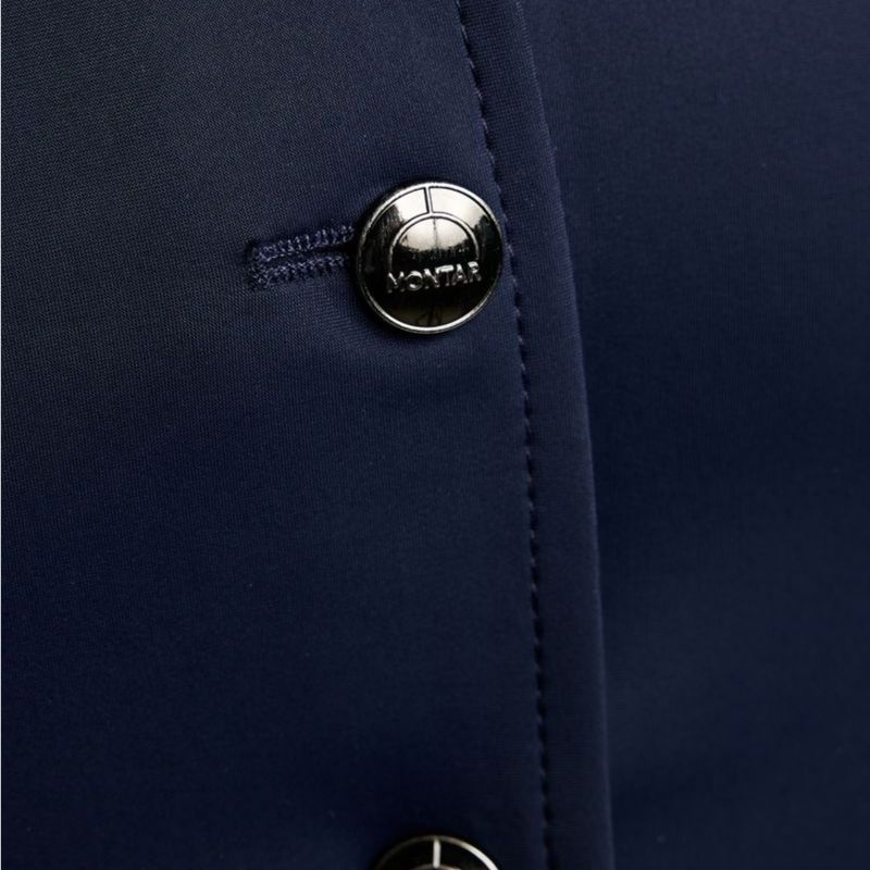 Veste de concours MoFlair Softshell Gun Metal Crystals Curve Bleu Marine