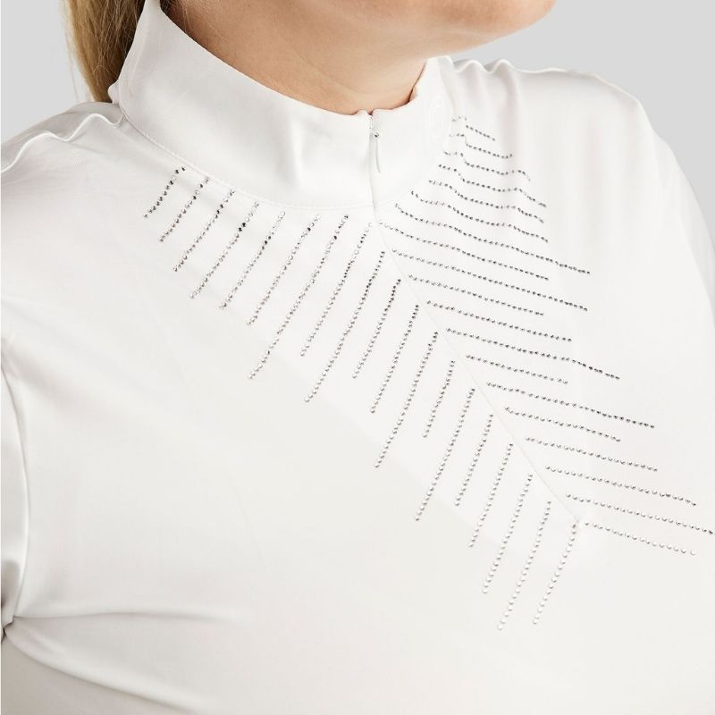 Haut de concours Bling Curve Blanc