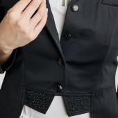 Frac de dressage court Softshell Noir Frac de dressage court Softshell Noir