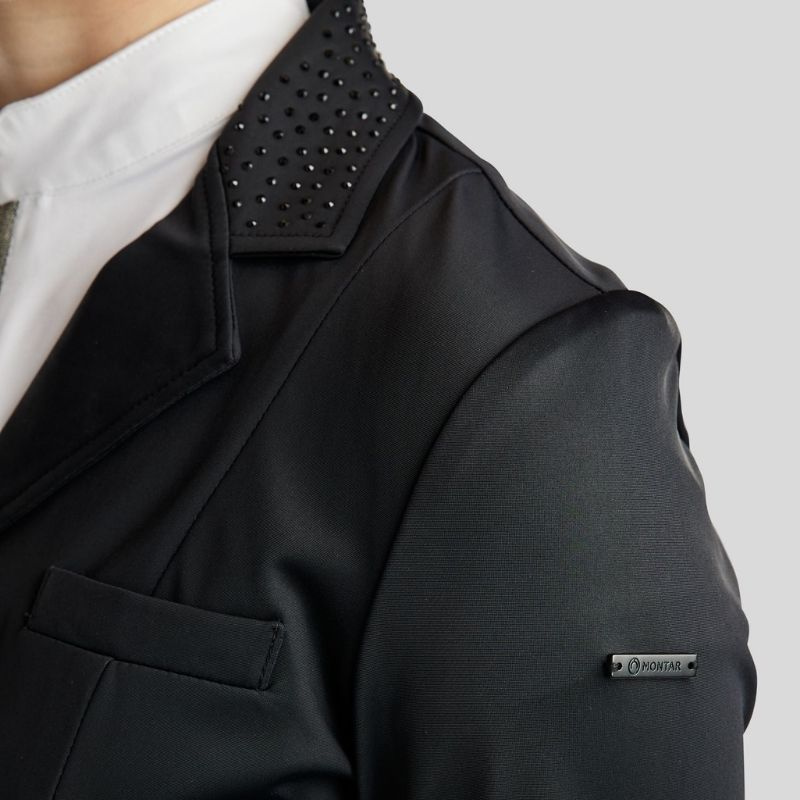 Frac de dressage court Softshell Noir