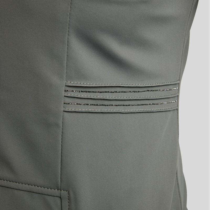 Frac court MoKylie Softshell Gun Metal Crystals Gris