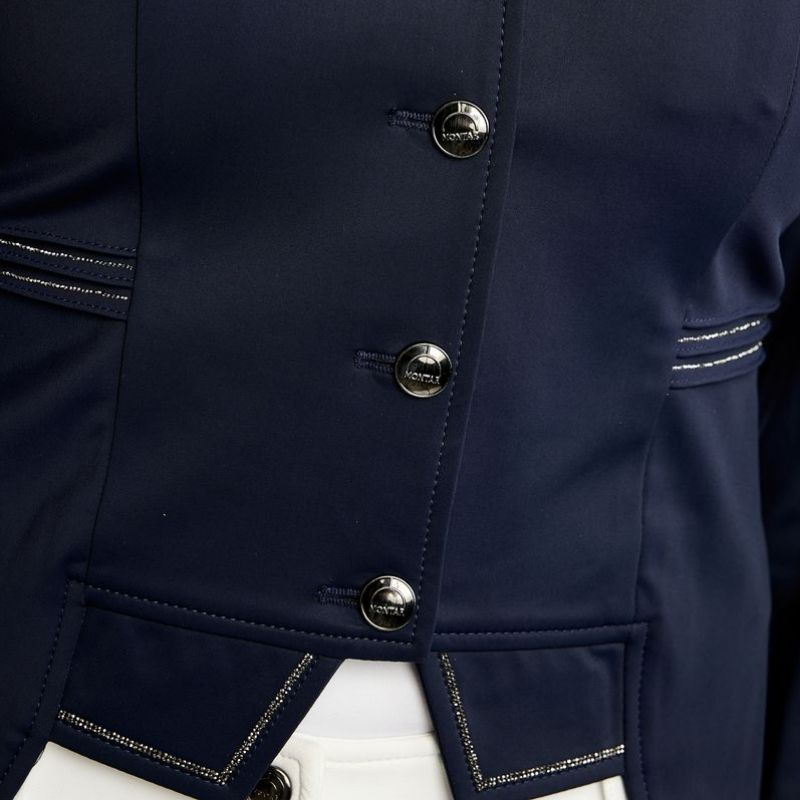 Frac court MoKylie Softshell Gun Metal Crystals Bleu Marine