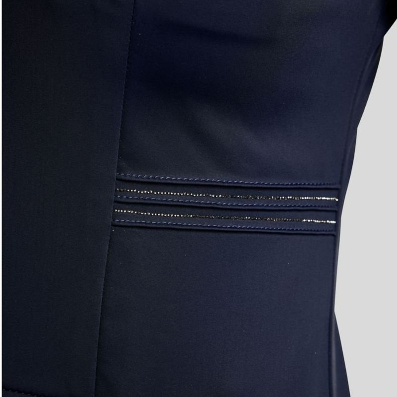 Frac court MoKylie Softshell Gun Metal Crystals Bleu Marine