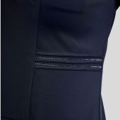 Frac court MoKylie Softshell Gun Metal Crystals Bleu Marine Frac court MoKylie Softshell Gun Metal Crystals Bleu Marine