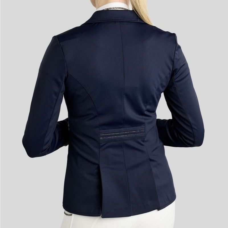 Frac court MoKylie Softshell Gun Metal Crystals Bleu Marine