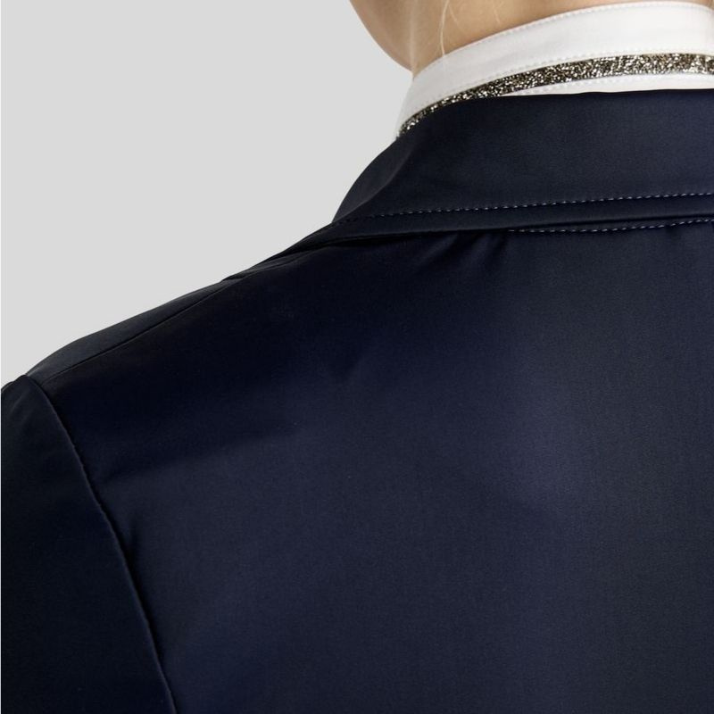 Frac court MoKylie Softshell Gun Metal Crystals Bleu Marine