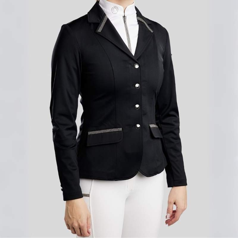 Veste de concours MoGloria Softshell Caviar Tape Noir
