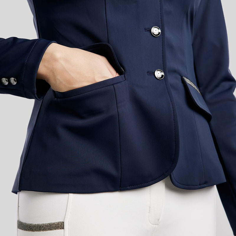 Veste de concours MoGloria Softshell Caviar Tape Bleu Marine