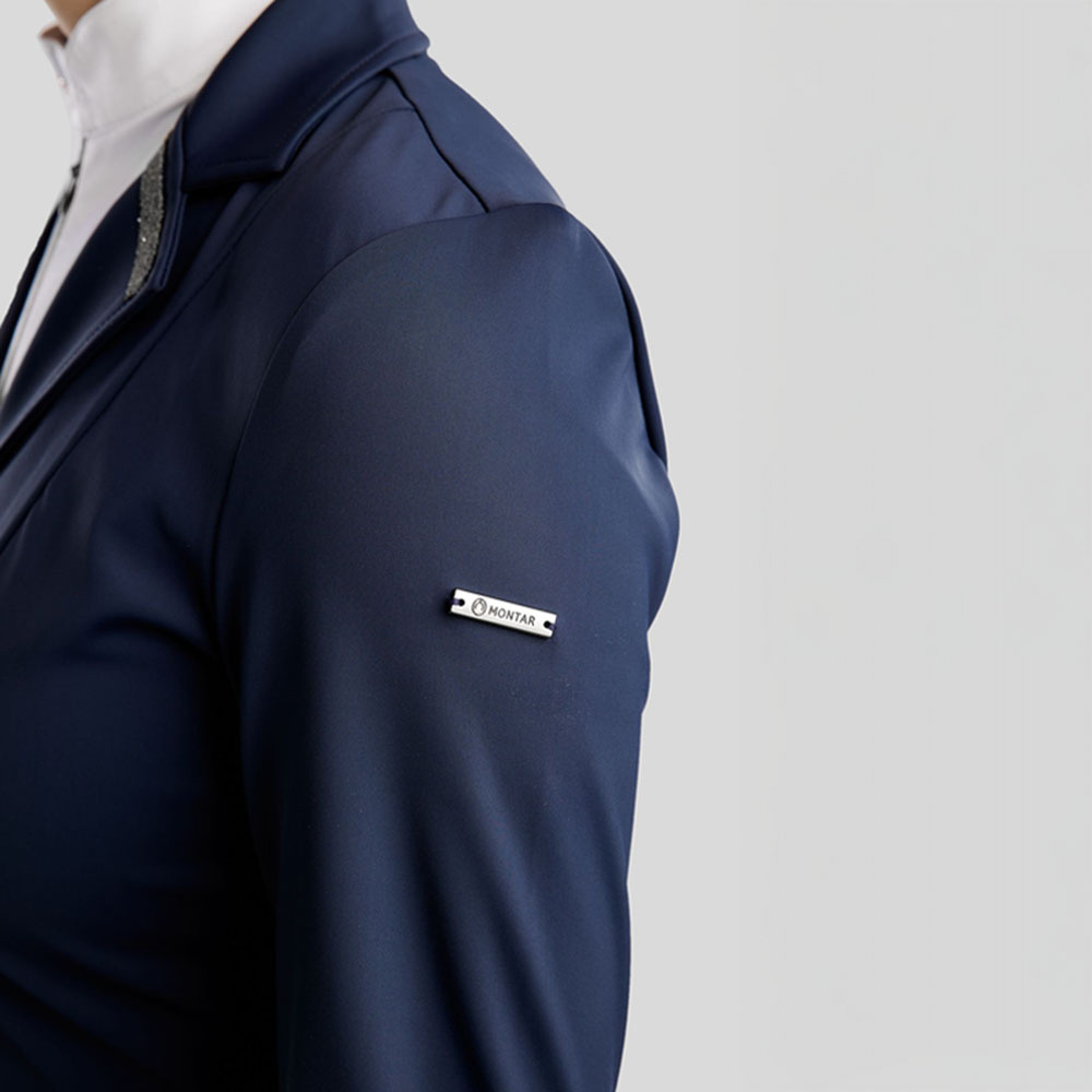 Veste de concours MoGloria Softshell Caviar Tape Bleu Marine