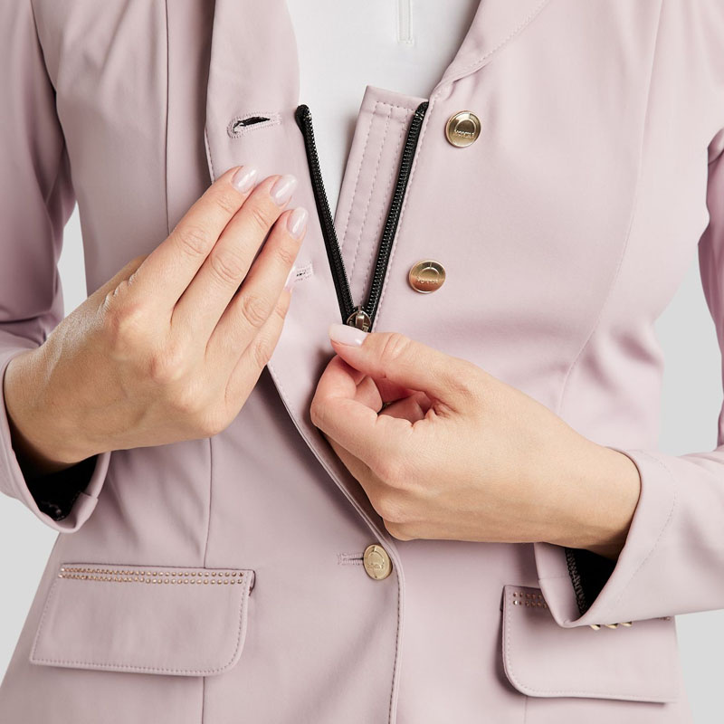 Veste de concours MoBlair Softshell Champagne Crystals Cheeky Pink