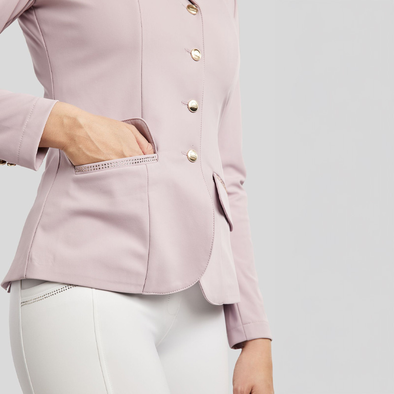 Veste de concours MoBlair Softshell Champagne Crystals Cheeky Pink