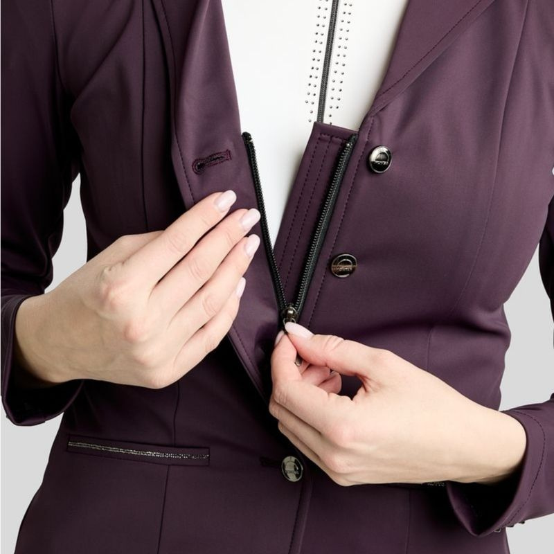 Veste de concours MoKira Softshell Gun Metal Crystals Fig