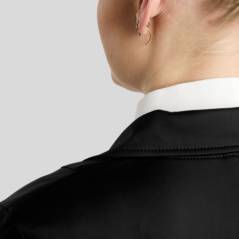Veste de concours MoKira Softshell Gun Metal Crystals Noir