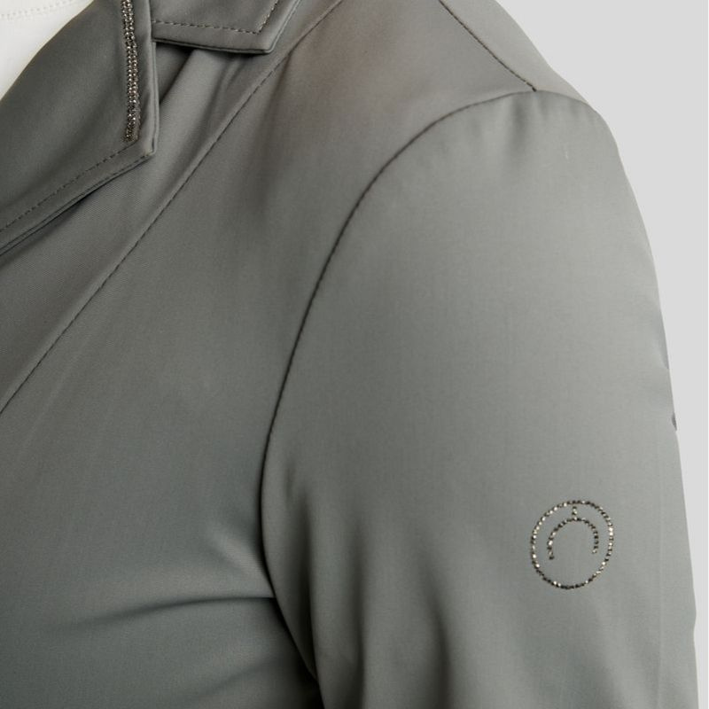 Veste de concours MoKira Softshell Gun Metal Crystals Gris