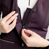 Veste de concours MoKelly Softshell Gun Metal Crystals Fig Veste de concours MoKelly Softshell Gun Metal Crystals Fig