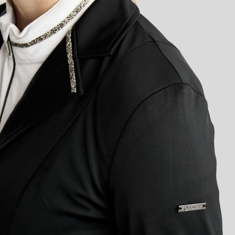 Veste de concours MoKelly Softshell Gun Metal Crystals Noir