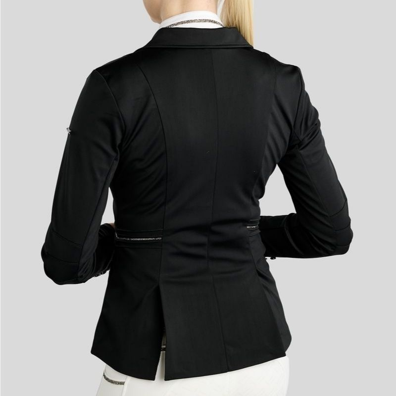 Veste de concours MoKelly Softshell Gun Metal Crystals Noir