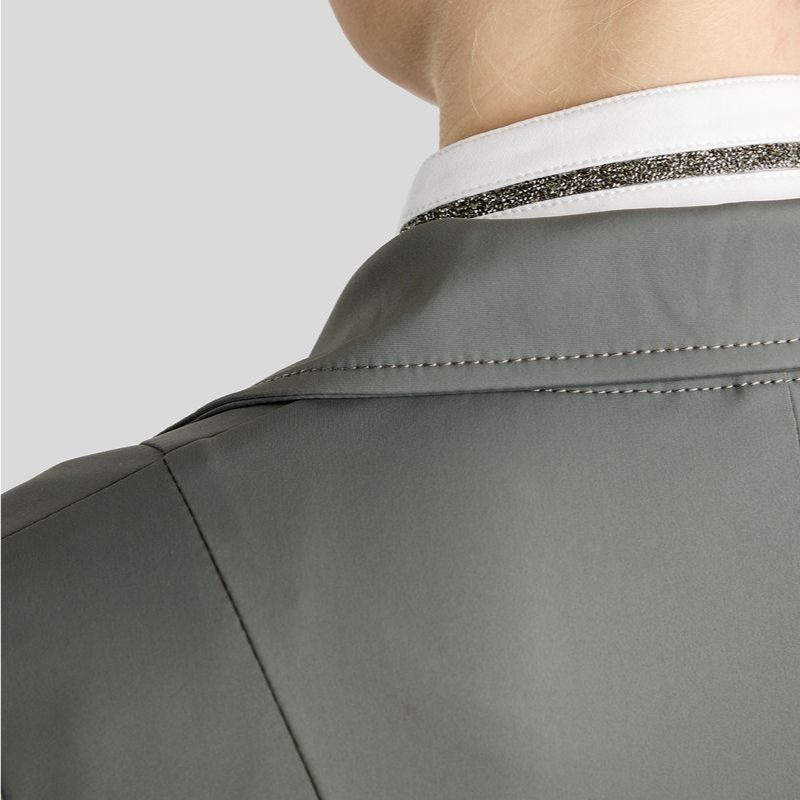 Veste de concours MoKelly Softshell Gun Metal Crystals Gris