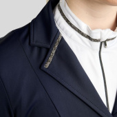 Veste de concours MoKelly Softshell Gun Metal Crystals Bleu Marine Veste de concours MoKelly Softshell Gun Metal Crystals Bleu Marine