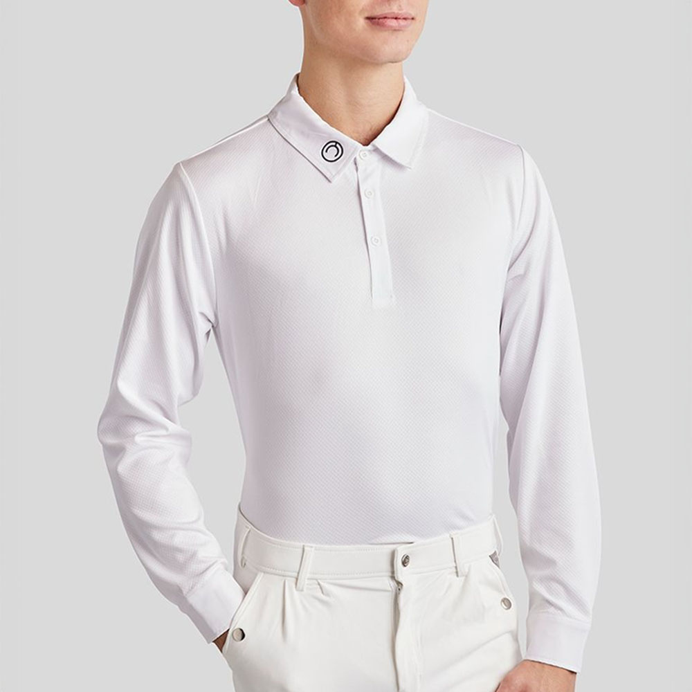 Chemise de concours homme MoWill Long Sleeve Blanc