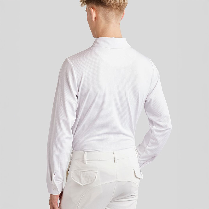 Chemise de concours homme MoWill Long Sleeve Blanc