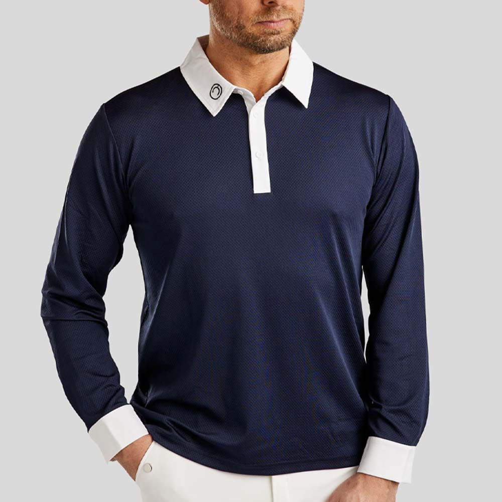 Chemise de concours homme MoWill Long Sleeve Bleu Marine