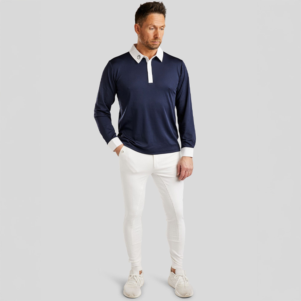 Chemise de concours homme MoWill Long Sleeve Bleu Marine
