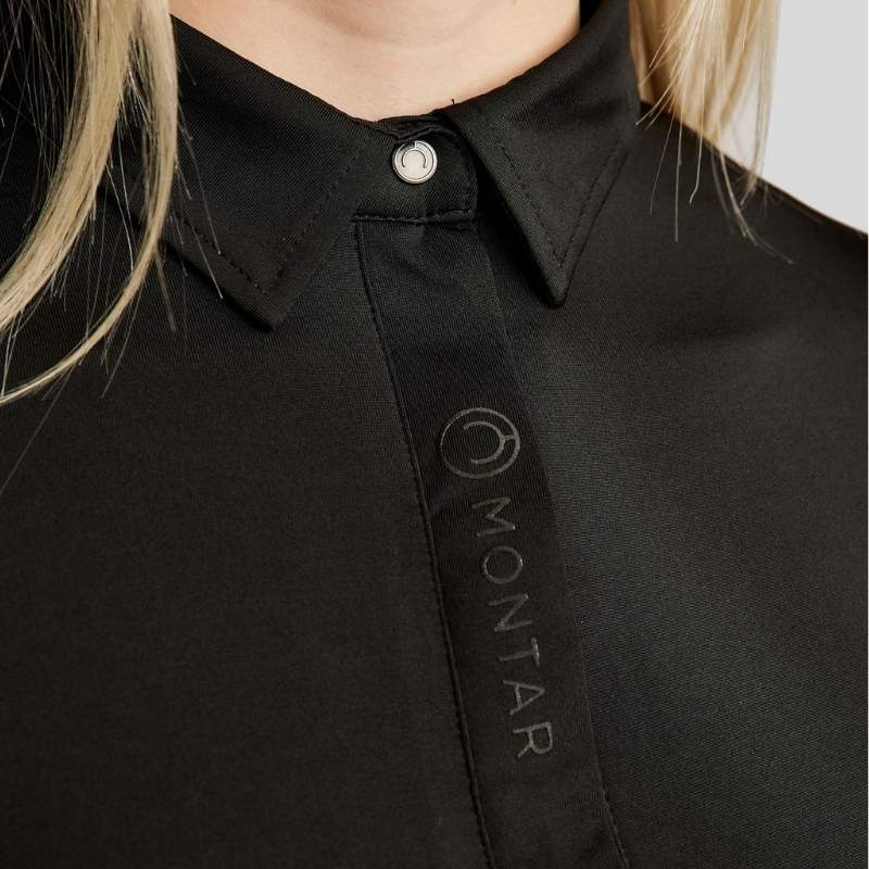 Polo d'équitation Clubwear Noir