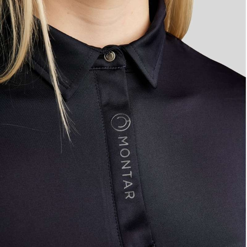 Polo d'équitation Clubwear Bleu Marine