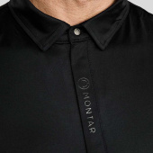 Polo d'équitation homme Clubwear Noir Polo d'équitation homme Clubwear Noir