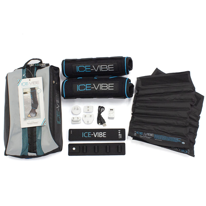 Guêtres de froid Cooler Ice-Vibe LED Noir/Bleu