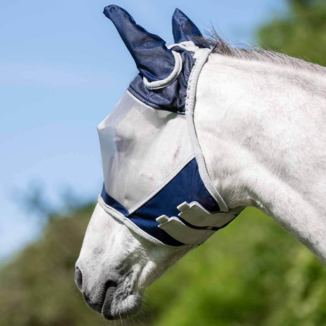 Bonnet anti-mouches Shield Bleu marine/Argent