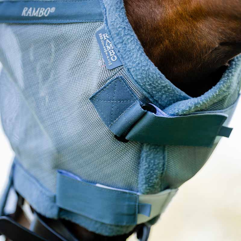 Bonnet anti-mouches Rambo Bleu clair/Bleu/Argent