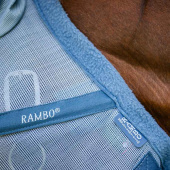 Bonnet anti-mouches Rambo Bleu clair/Bleu/Argent Bonnet anti-mouches Rambo Bleu clair/Bleu/Argent