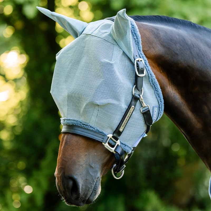 Bonnet anti-mouches Amigo Bleu clair/Bleu/Argent