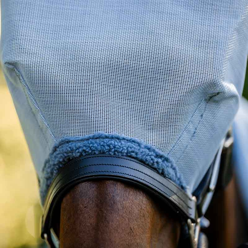 Bonnet anti-mouches Amigo Bleu clair/Bleu/Argent