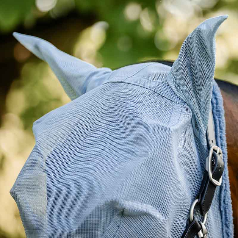 Bonnet anti-mouches Amigo Bleu clair/Bleu/Argent