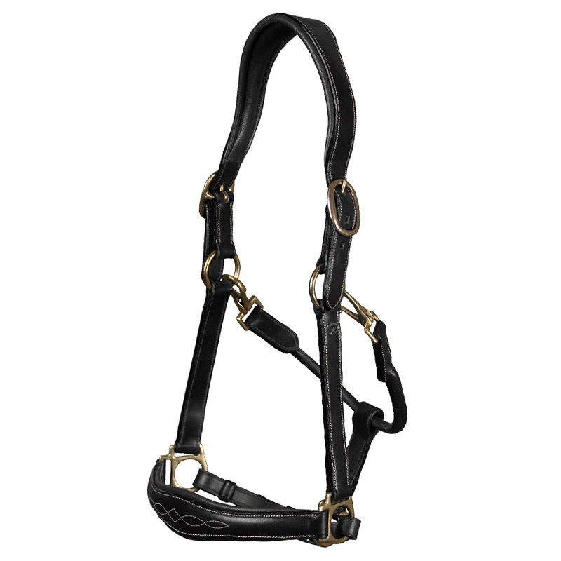 Halter de toilettage Artificial Leather Anatomic DC Noir