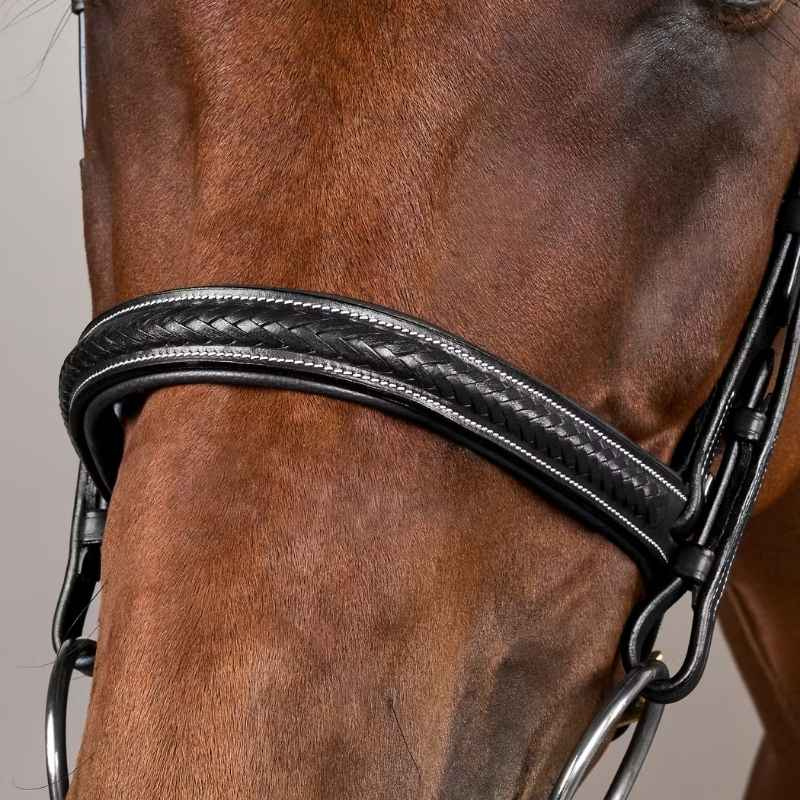 Bridon sans muserolle combinée Plaited Dyon Collection Noir